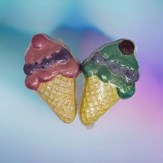 hand painted bath bombs