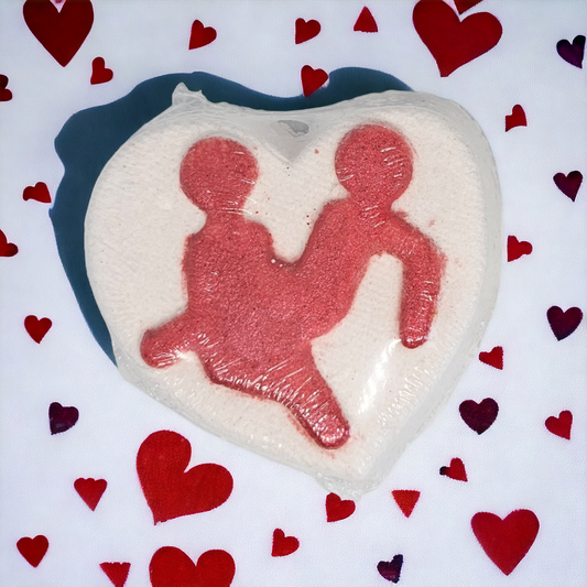 Handmade adult/valentines bath bombs (naughty couple) over 18 only