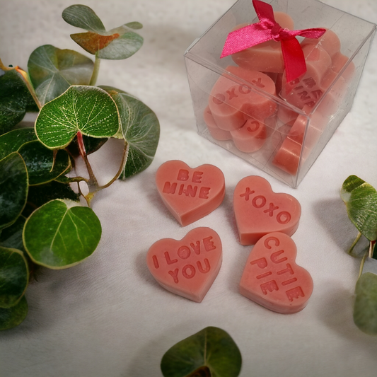 soy wax hearts